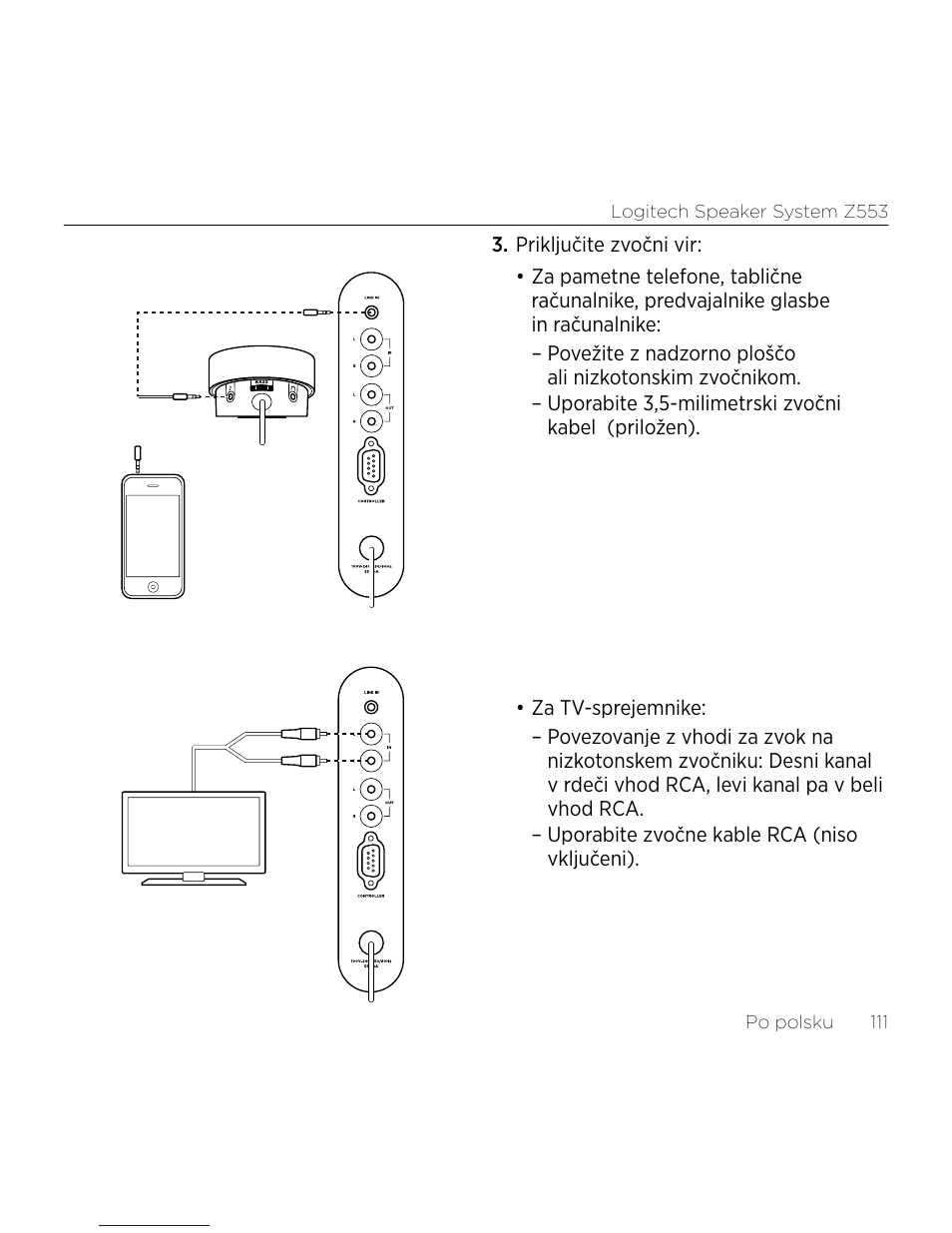 Logitech Z533 2.1 Speaker System with Subwoofer and Control Pod User Manual | Page 111 / 200