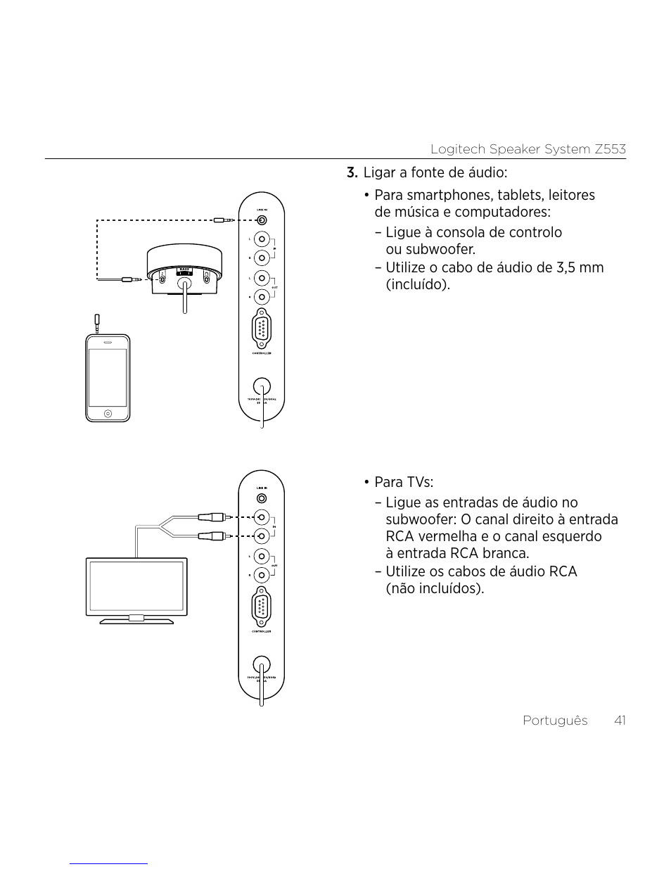 Logitech Z533 2.1 Speaker System with Subwoofer and Control Pod User Manual | Page 41 / 200