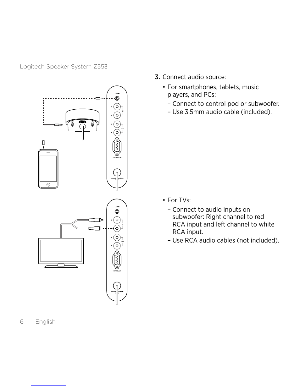 Logitech Z533 2.1 Speaker System with Subwoofer and Control Pod User Manual | Page 6 / 200