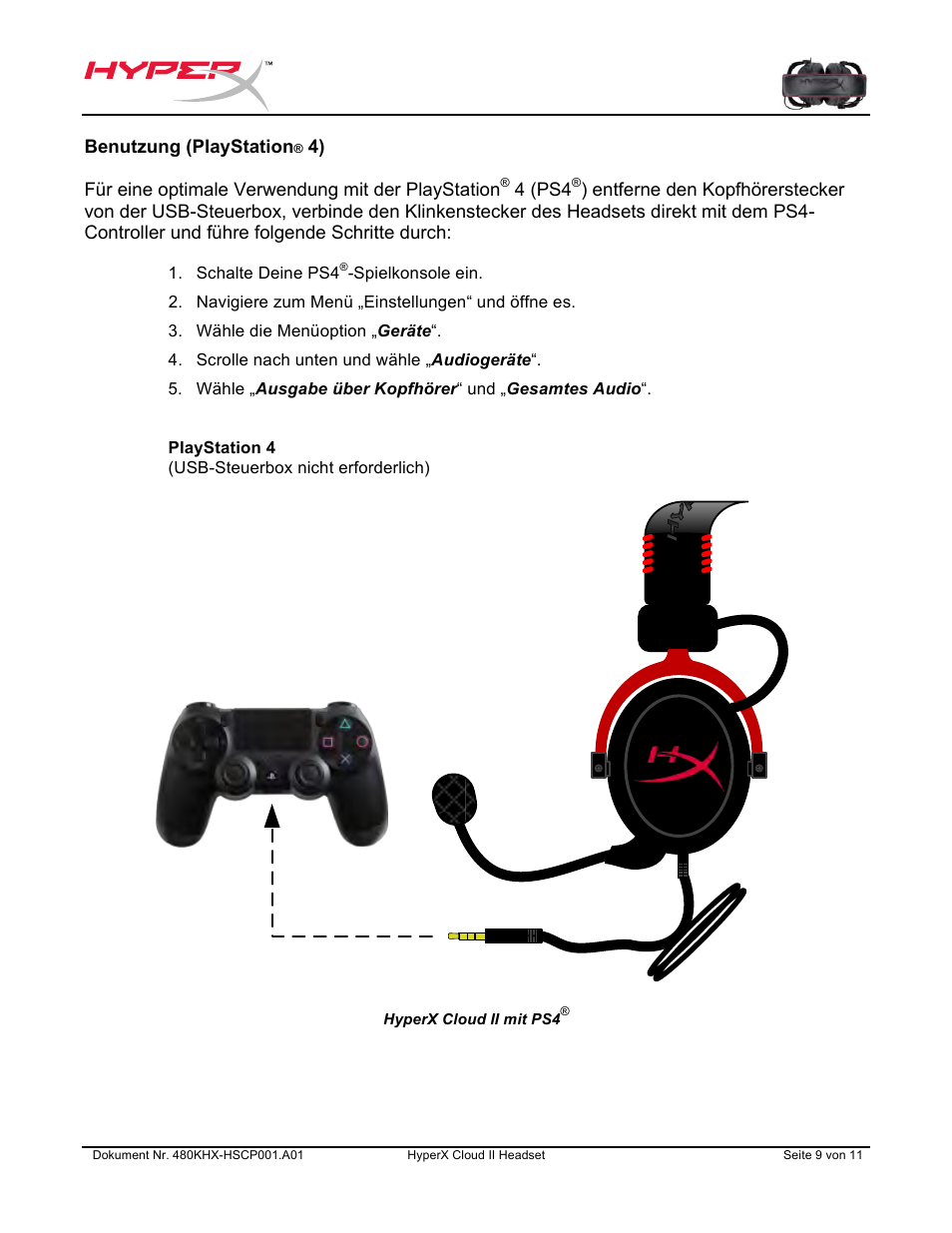 HyperX Cloud II Wired Gaming Headset (Black & Gunmetal) User Manual | Page 32 / 166