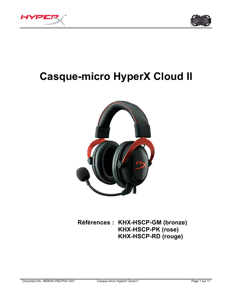 Pour des instructions en français, Casque-micro hyperx cloud ii | HyperX Cloud II Wired Gaming Headset (Black & Gunmetal) User Manual | Page 35 / 166