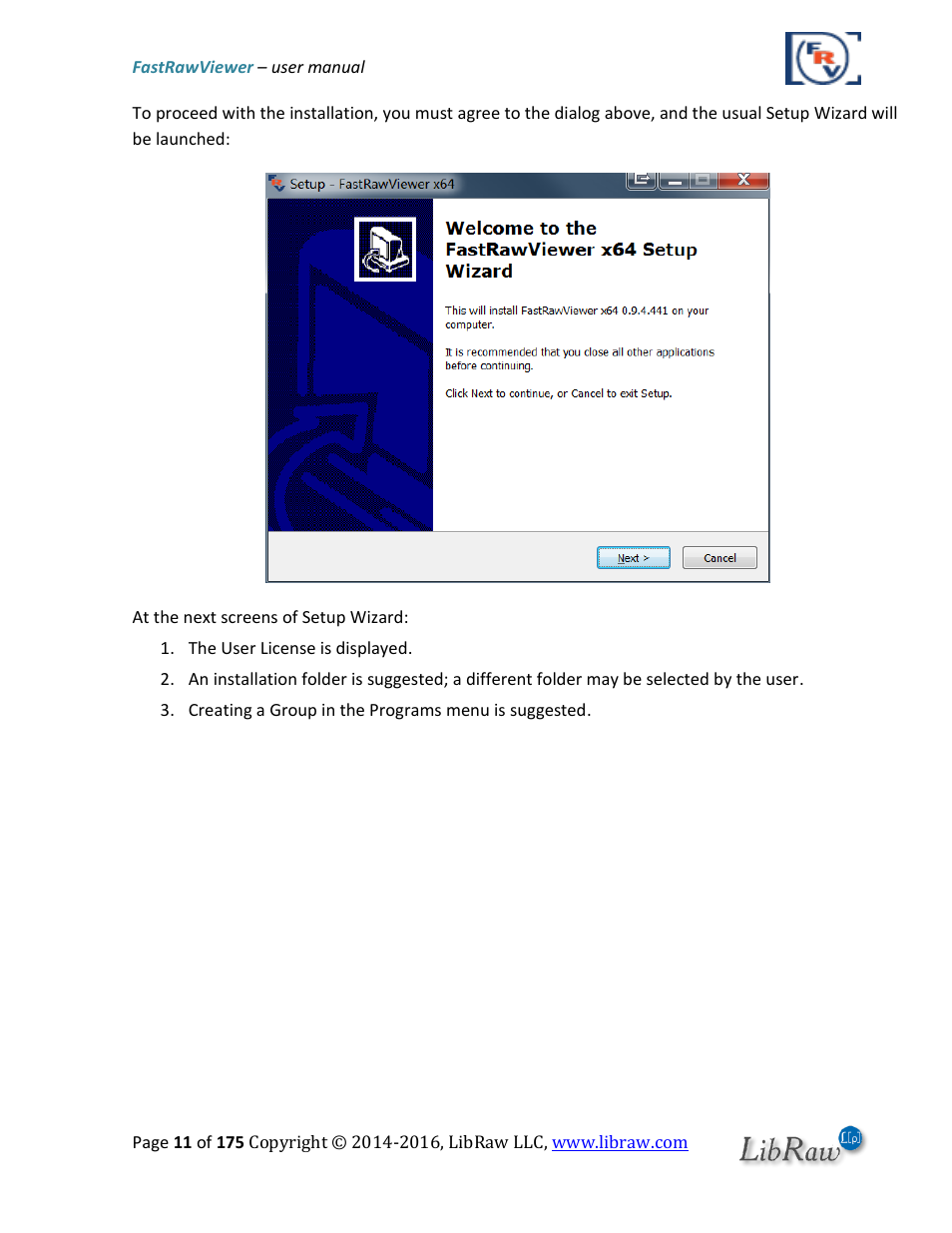 FastRawViewer Software 2.0 (Download) User Manual | Page 11 / 175