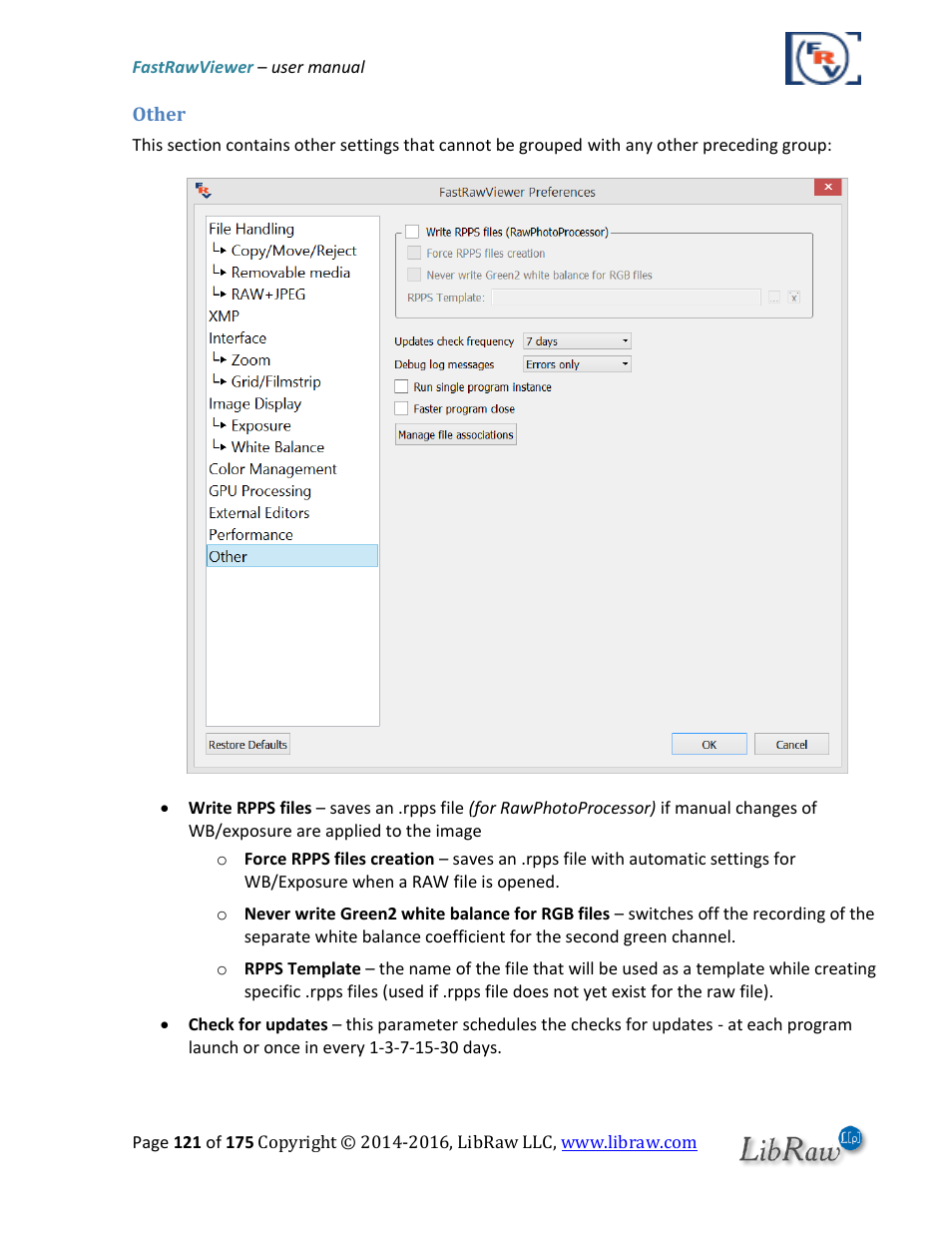 Other | FastRawViewer Software 2.0 (Download) User Manual | Page 121 / 175