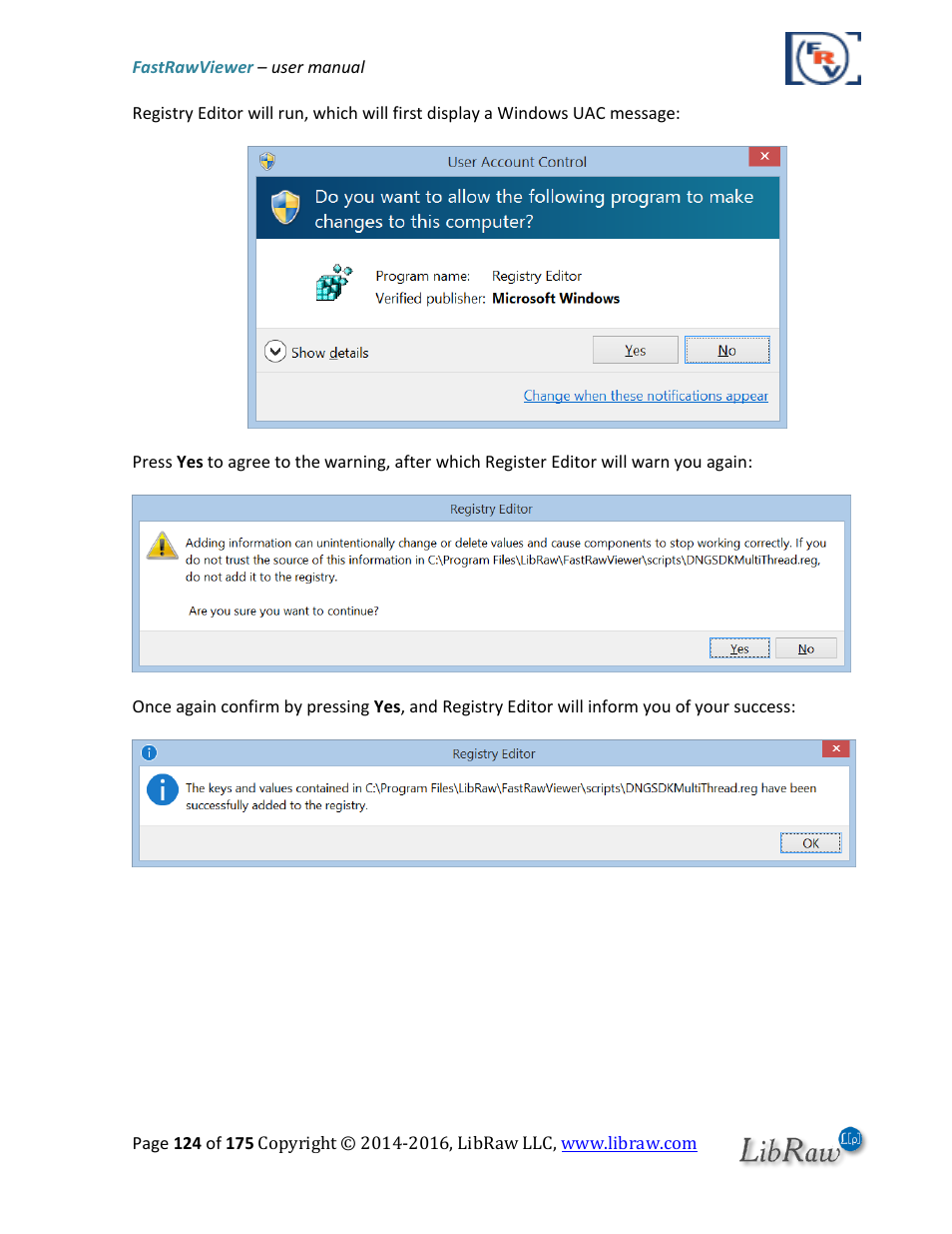 FastRawViewer Software 2.0 (Download) User Manual | Page 124 / 175