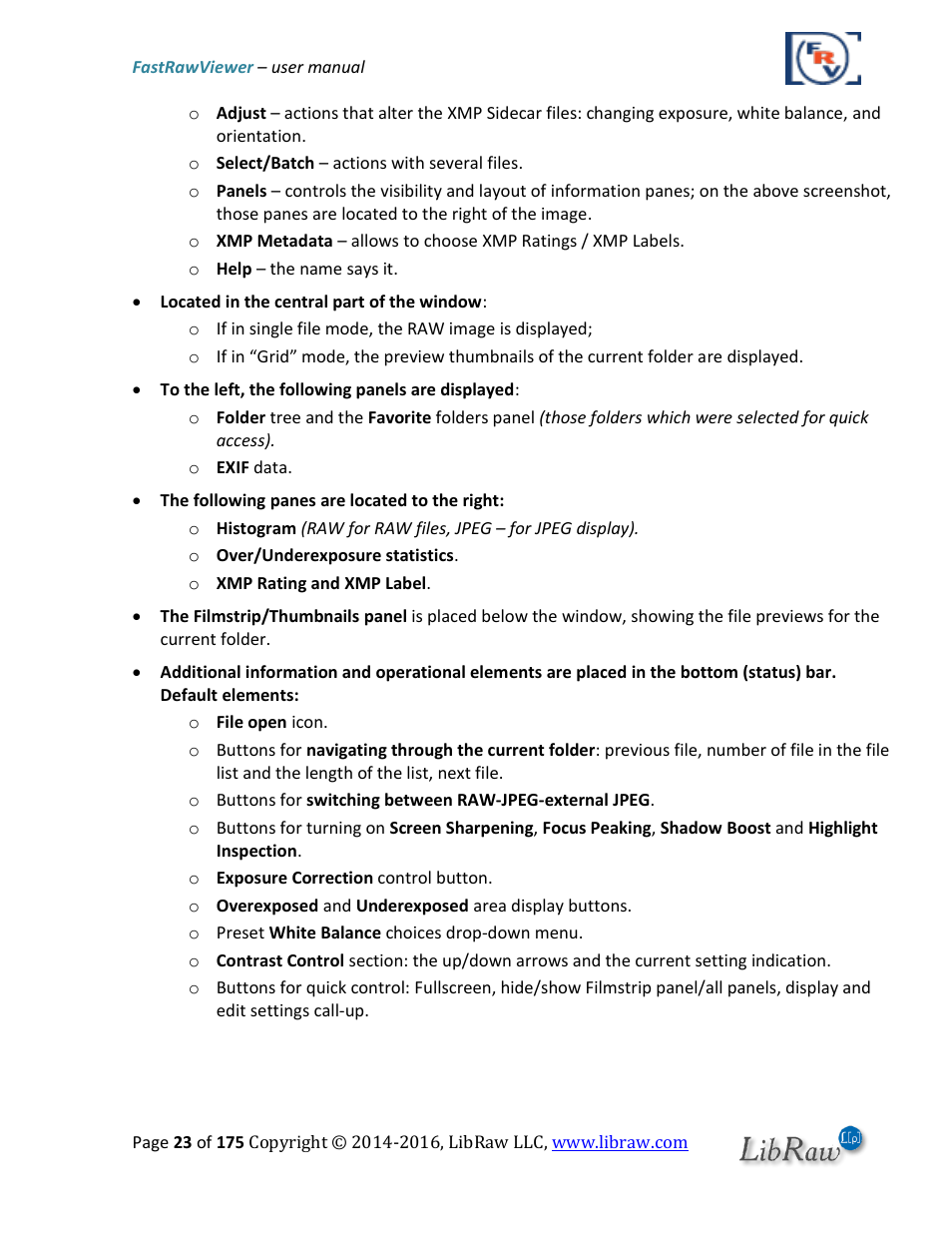 FastRawViewer Software 2.0 (Download) User Manual | Page 23 / 175