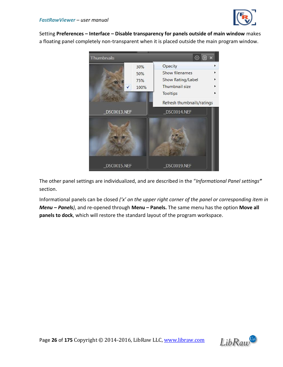 FastRawViewer Software 2.0 (Download) User Manual | Page 26 / 175