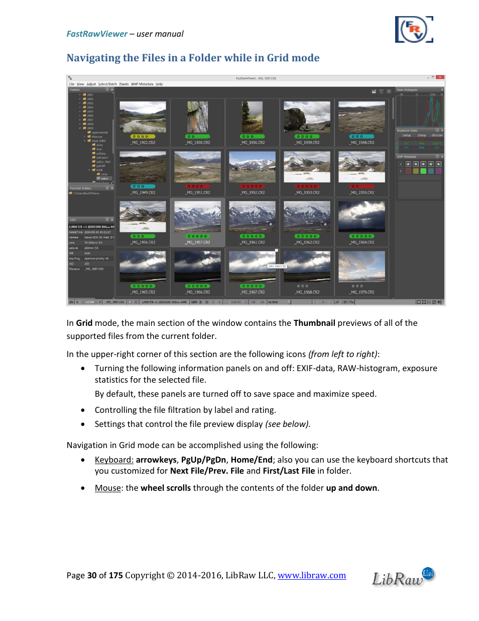 FastRawViewer Software 2.0 (Download) User Manual | Page 30 / 175