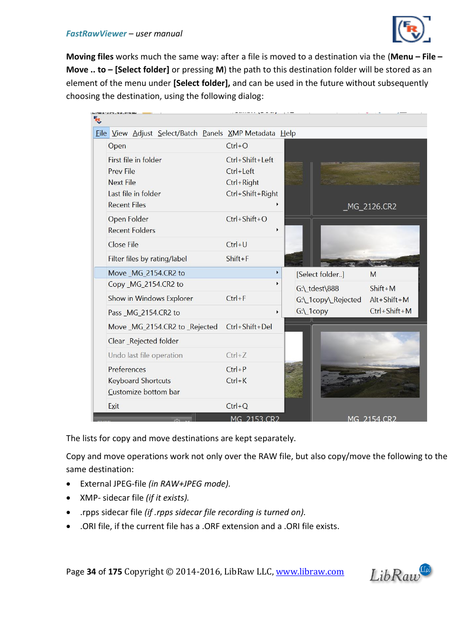 FastRawViewer Software 2.0 (Download) User Manual | Page 34 / 175