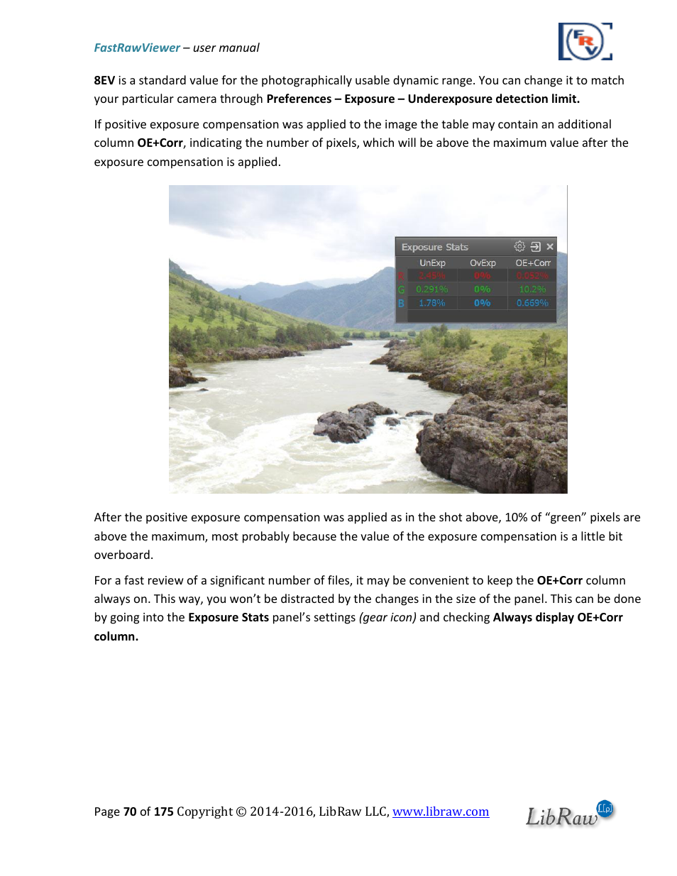 FastRawViewer Software 2.0 (Download) User Manual | Page 70 / 175