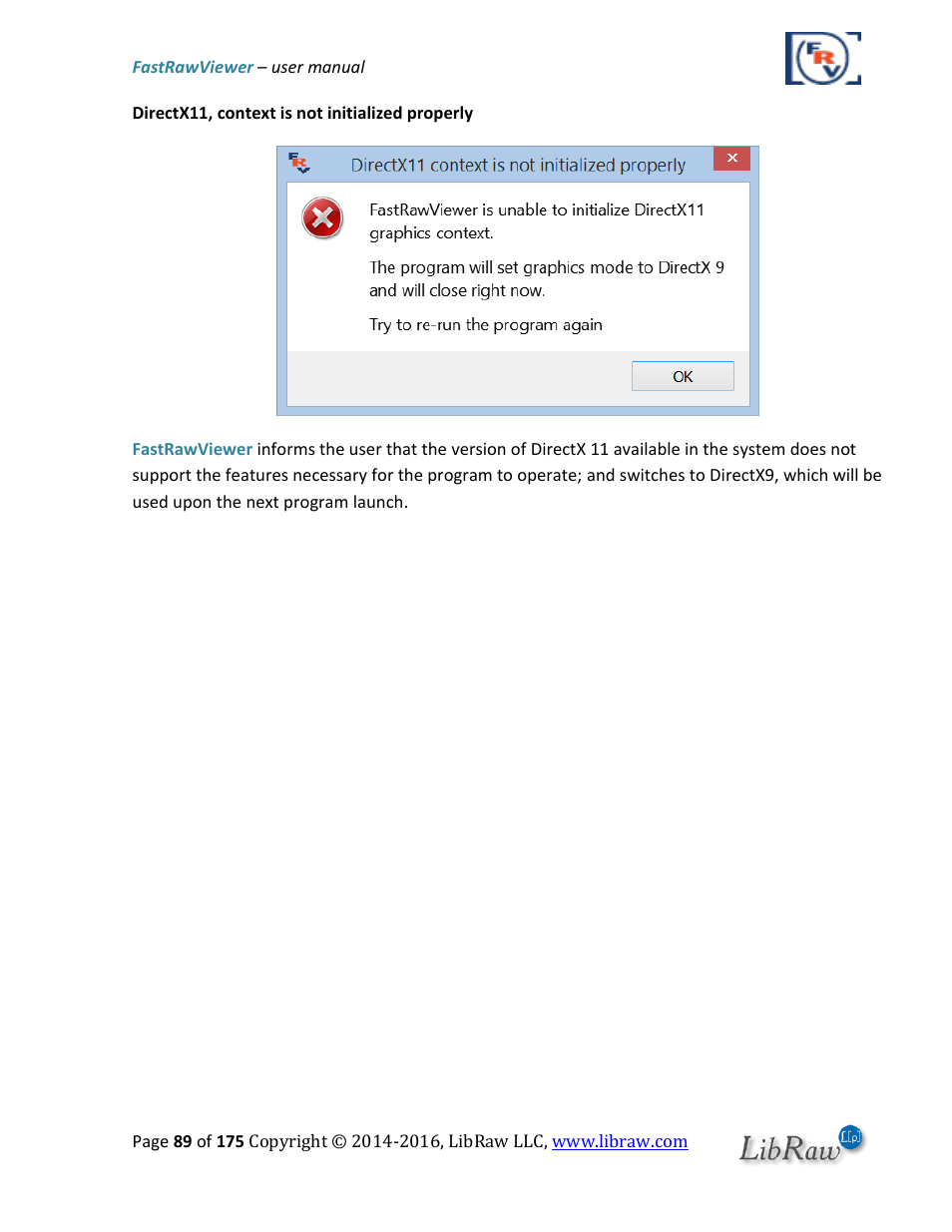 FastRawViewer Software 2.0 (Download) User Manual | Page 89 / 175