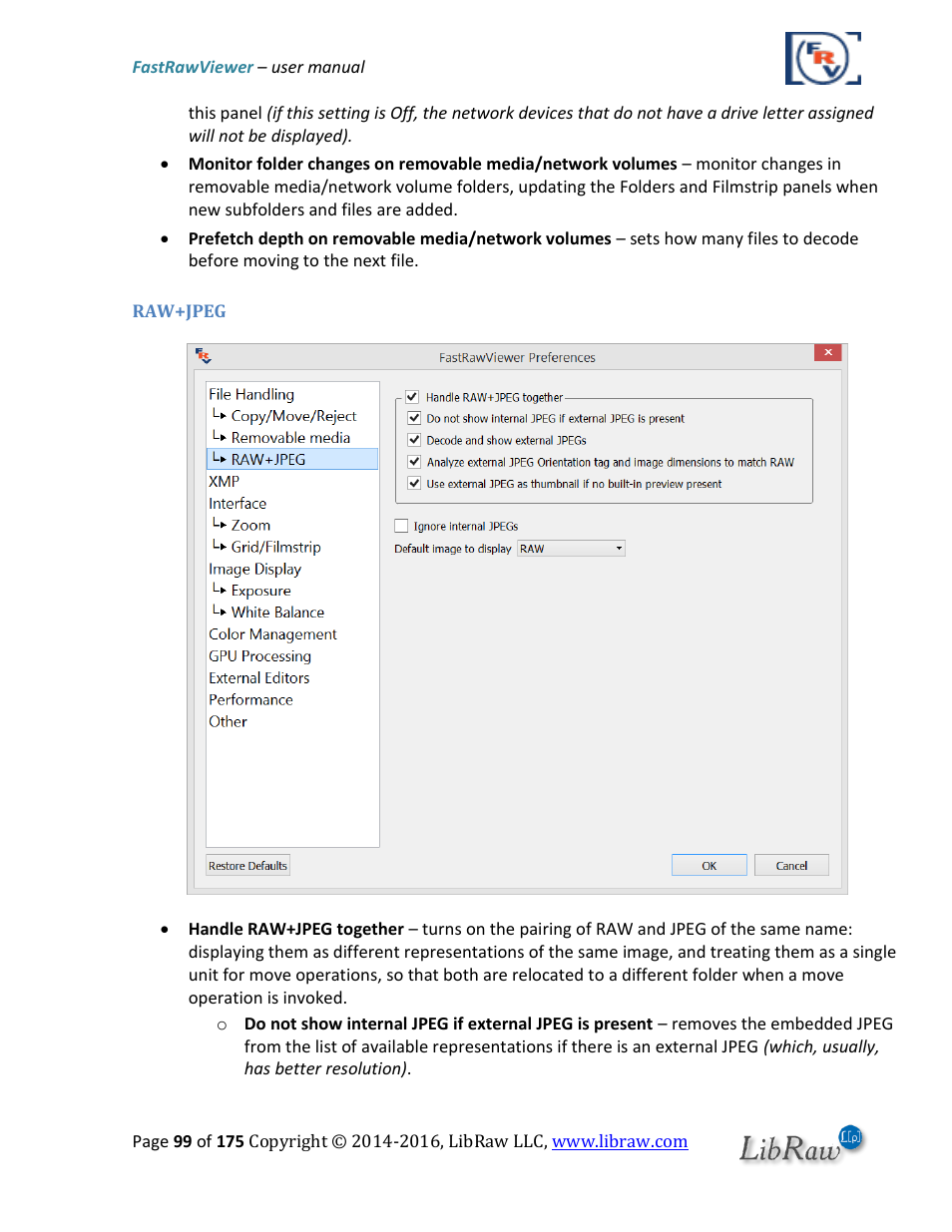 Raw+jpeg | FastRawViewer Software 2.0 (Download) User Manual | Page 99 / 175