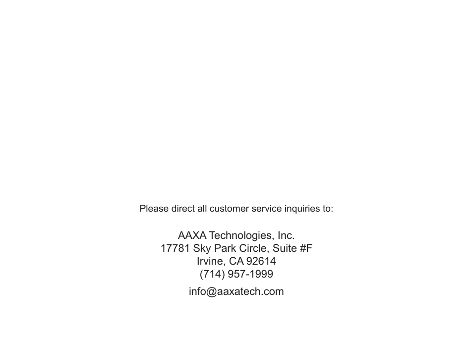 AAXA Technologies P7+ 550-Lumen Full HD LED SmPico Projector User Manual | Page 49 / 49