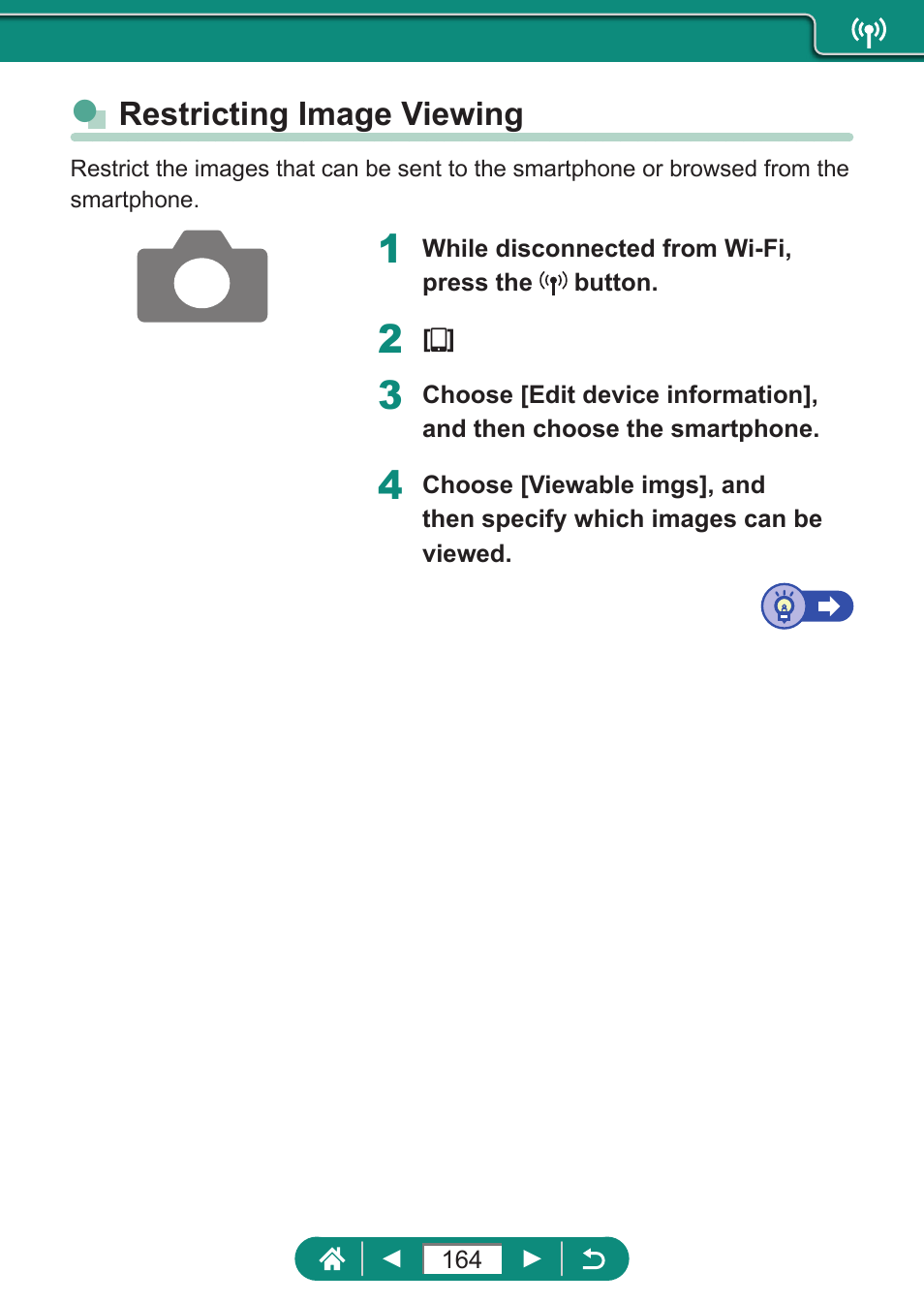 Restricting image viewing | Canon PowerShot SX70 HS Digital Camera User Manual | Page 164 / 289