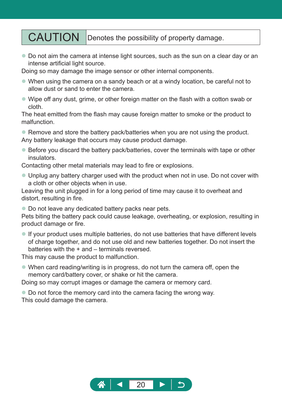 Caution | Canon PowerShot SX70 HS Digital Camera User Manual | Page 20 / 289
