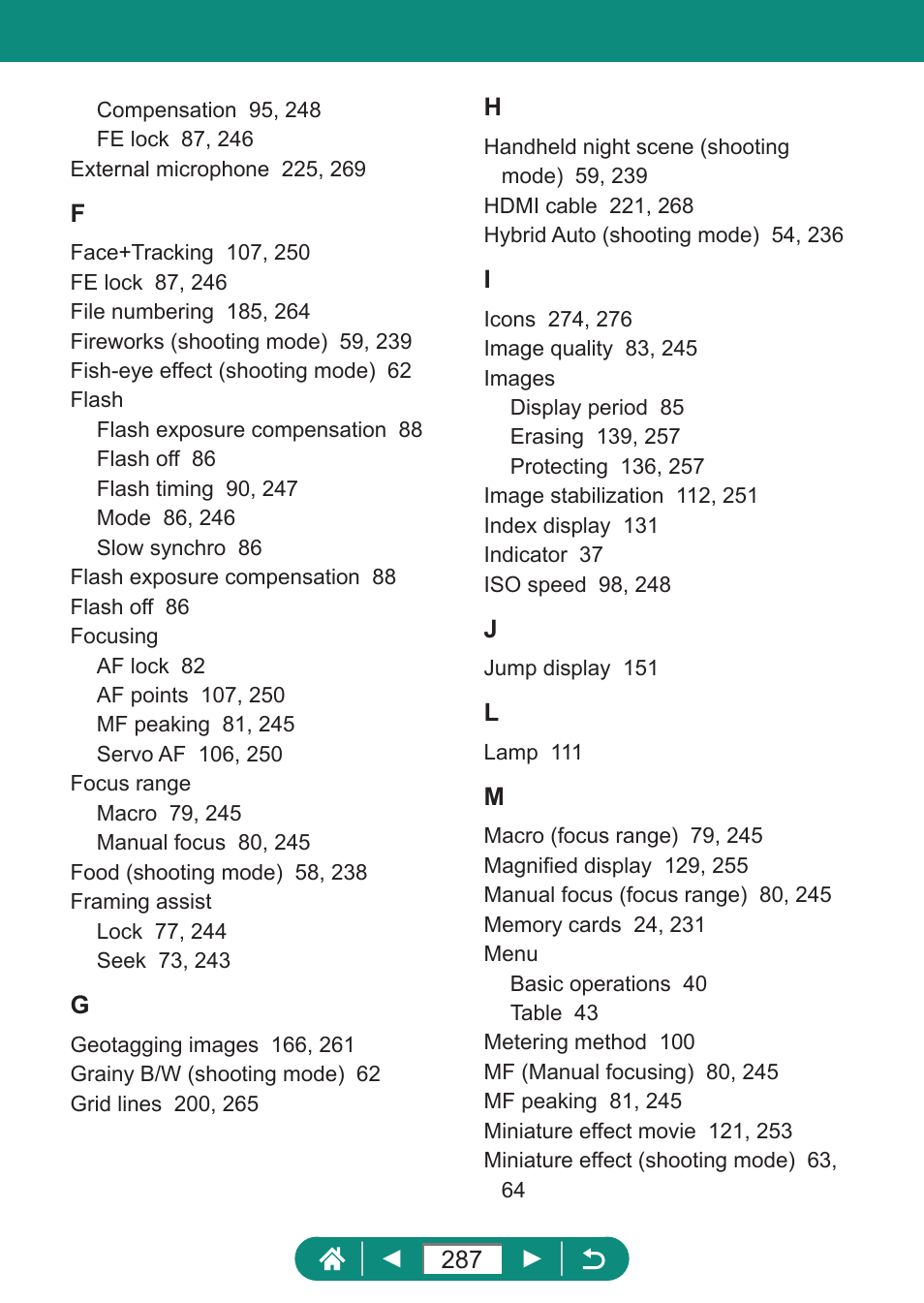 Canon PowerShot SX70 HS Digital Camera User Manual | Page 287 / 289