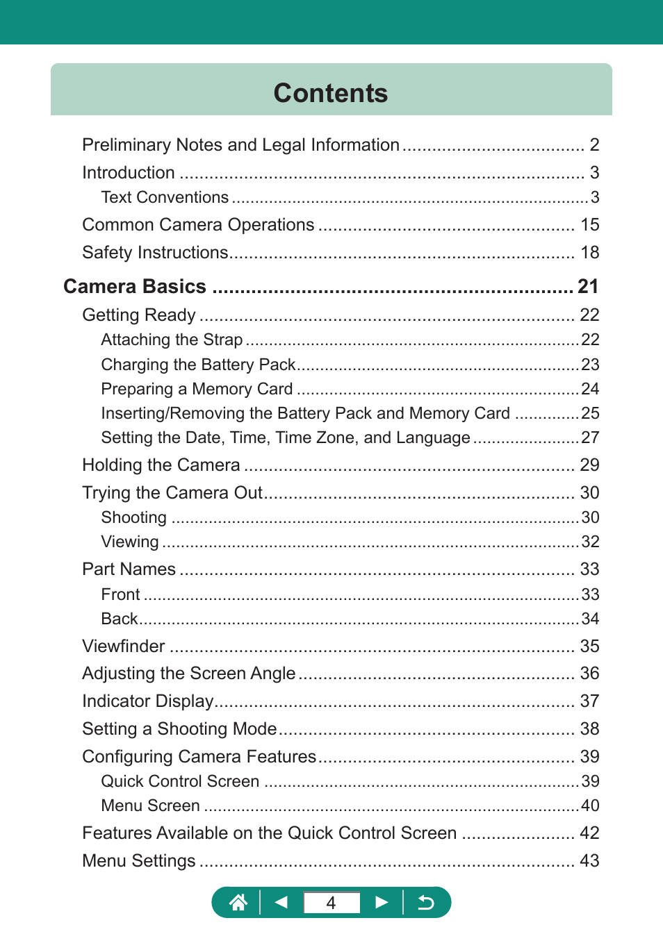 Canon PowerShot SX70 HS Digital Camera User Manual | Page 4 / 289