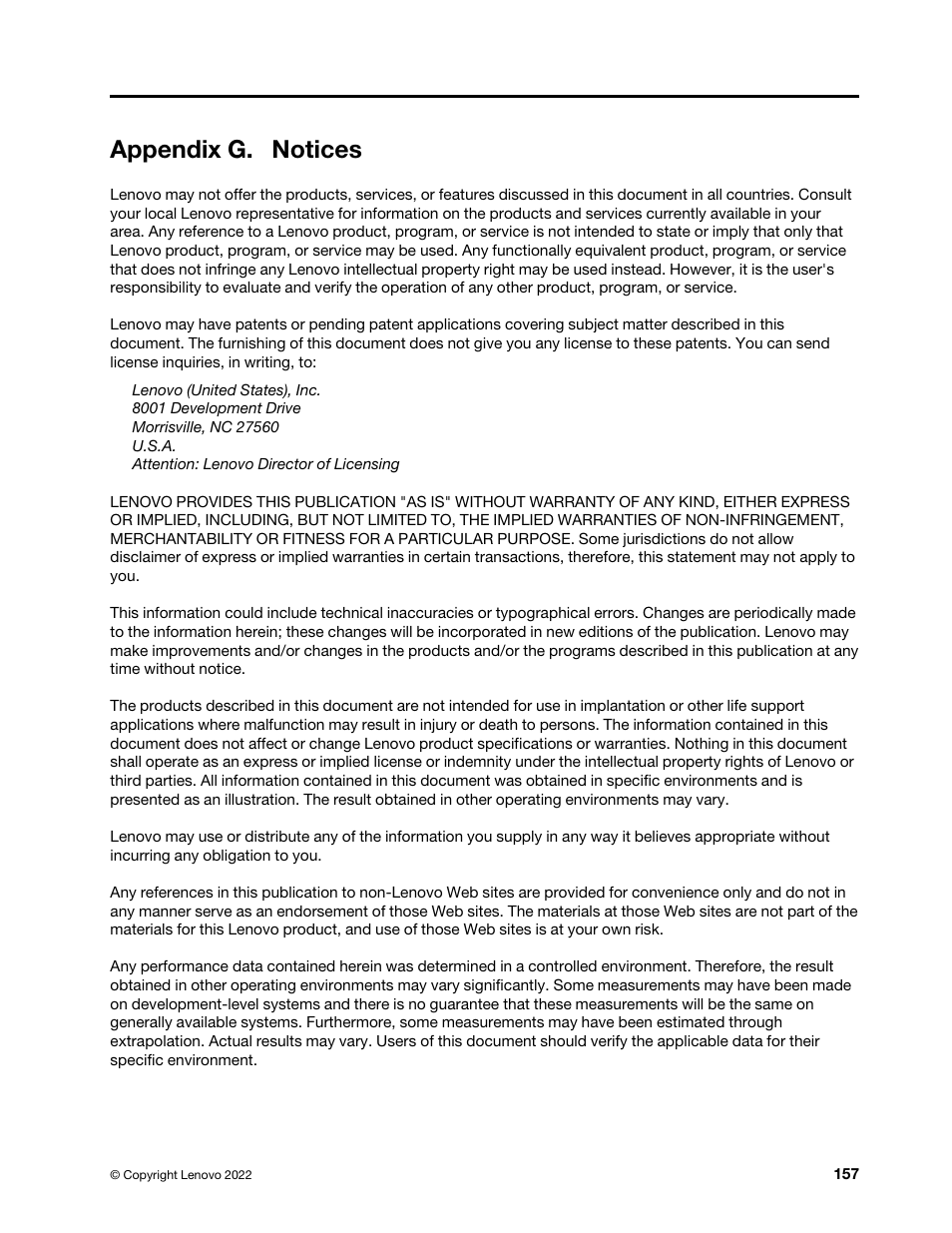 Appendix g. notices | Lenovo ThinkStation P920 Tower Workstation User Manual | Page 169 / 174