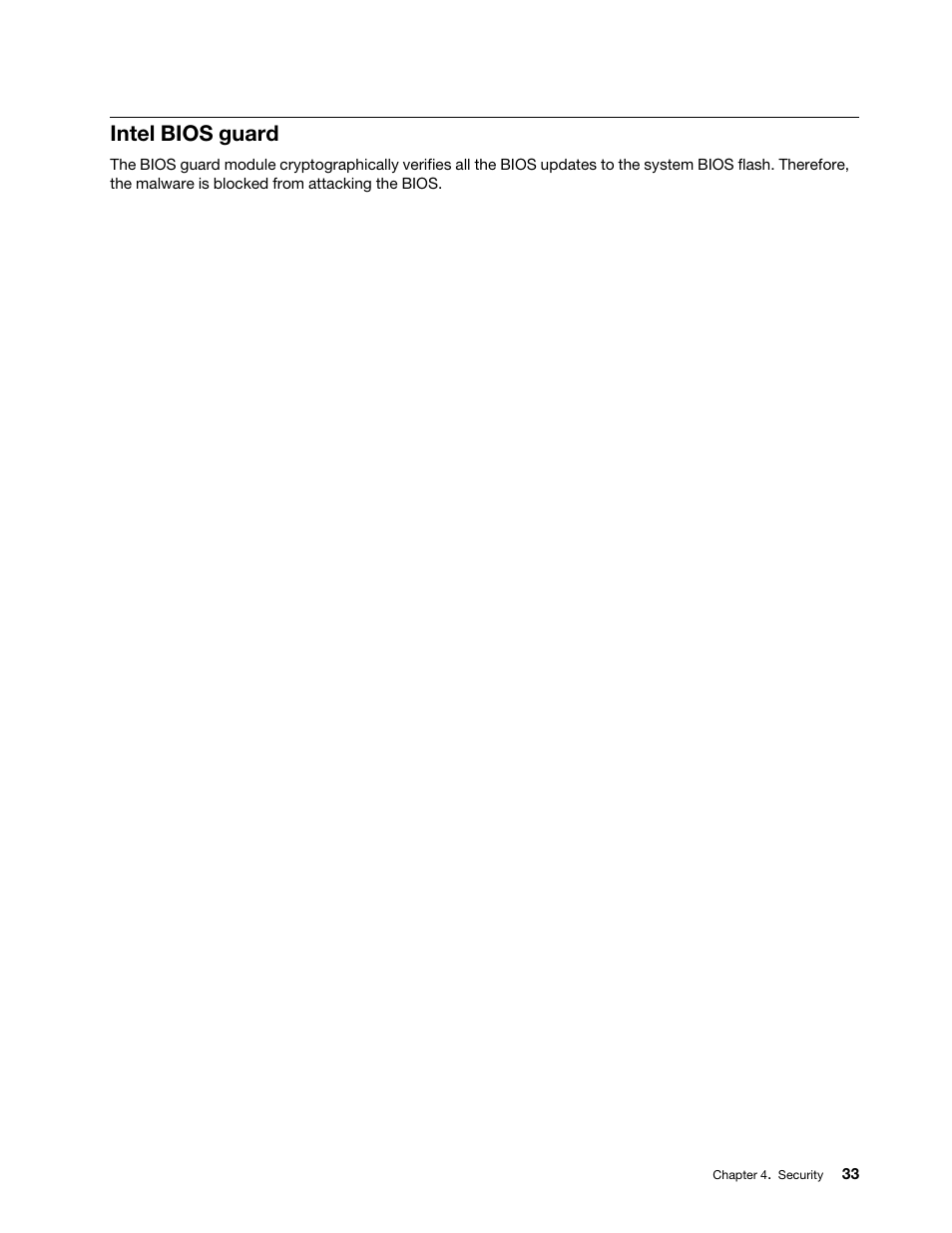 Intel bios guard | Lenovo ThinkStation P920 Tower Workstation User Manual | Page 45 / 174