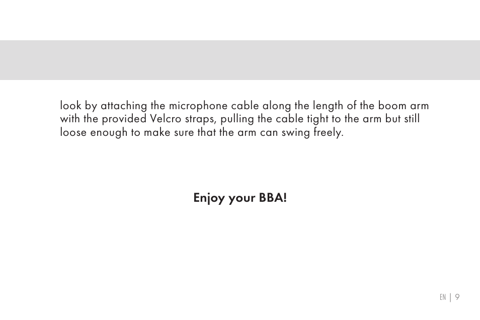 Refine your setup | 512 AUDIO 512-BBA Microphone Boom Arm User Manual | Page 9 / 58