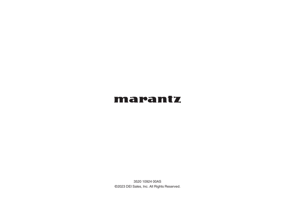 Marantz Stereo 70S 2.1-Channel Network A/V Receiver User Manual | Page 218 / 218