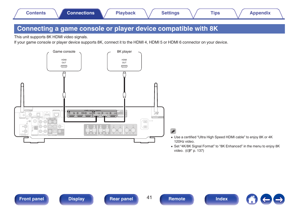 P. 41) | Marantz Stereo 70S 2.1-Channel Network A/V Receiver User Manual | Page 41 / 218