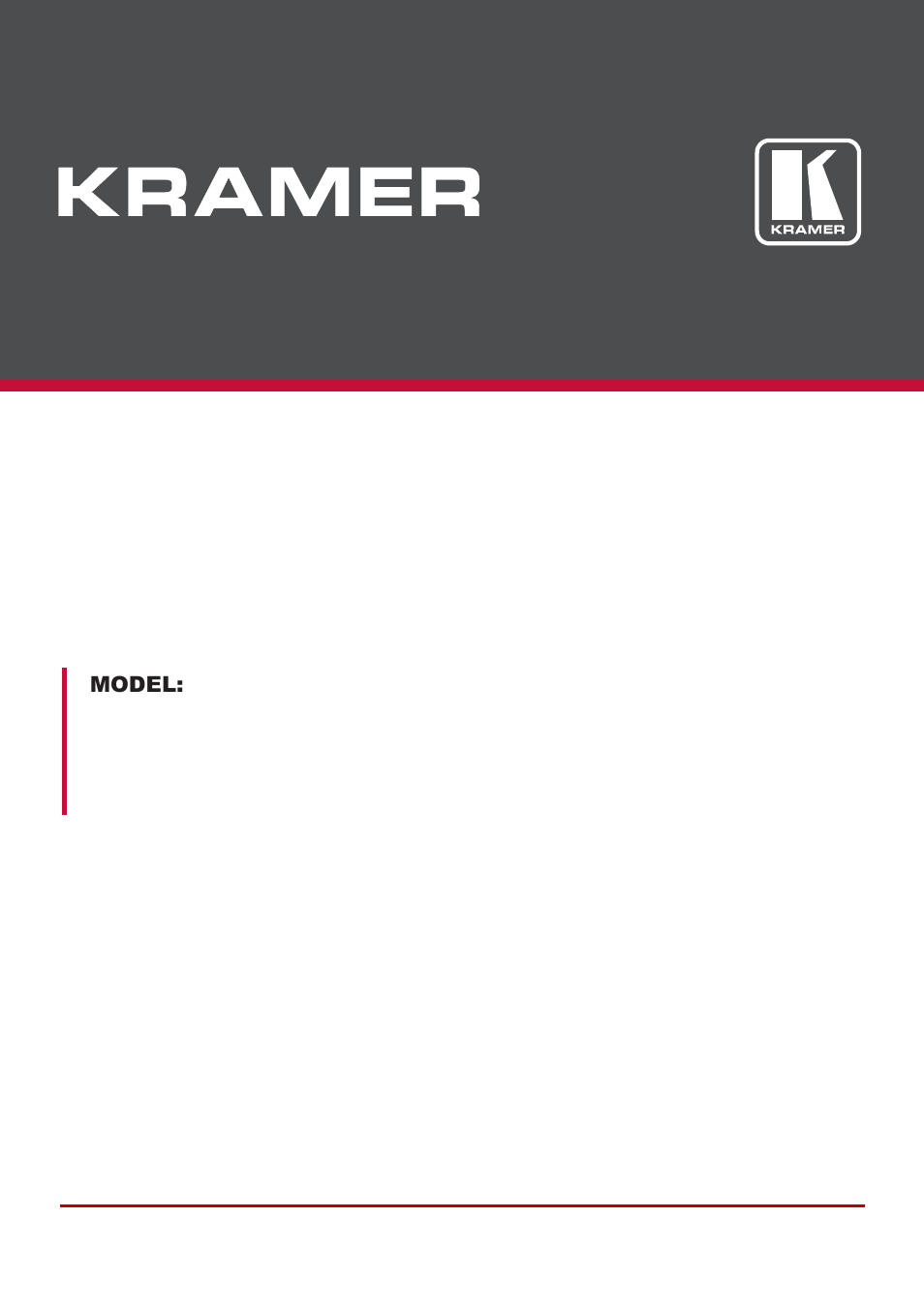Kramer 4 x 4 Seamless AV Matrix Switcher/Multi-Scaler User Manual | 117 pages