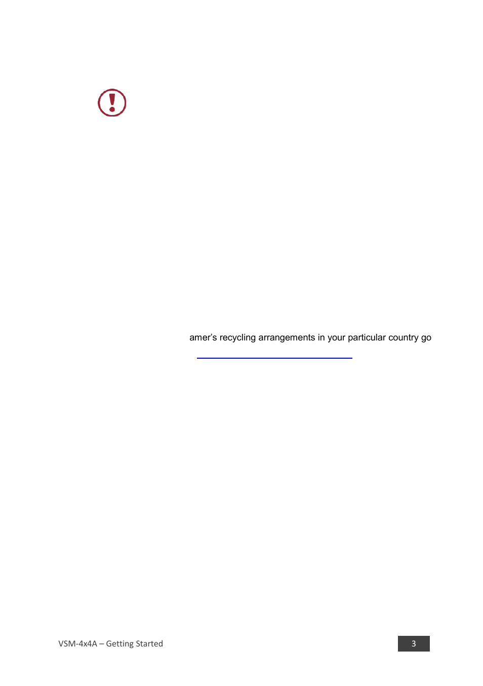 2 safety instructions, 3 recycling kramer products, Safety instructions | Recycling kramer products | Kramer 4 x 4 Seamless AV Matrix Switcher/Multi-Scaler User Manual | Page 10 / 117