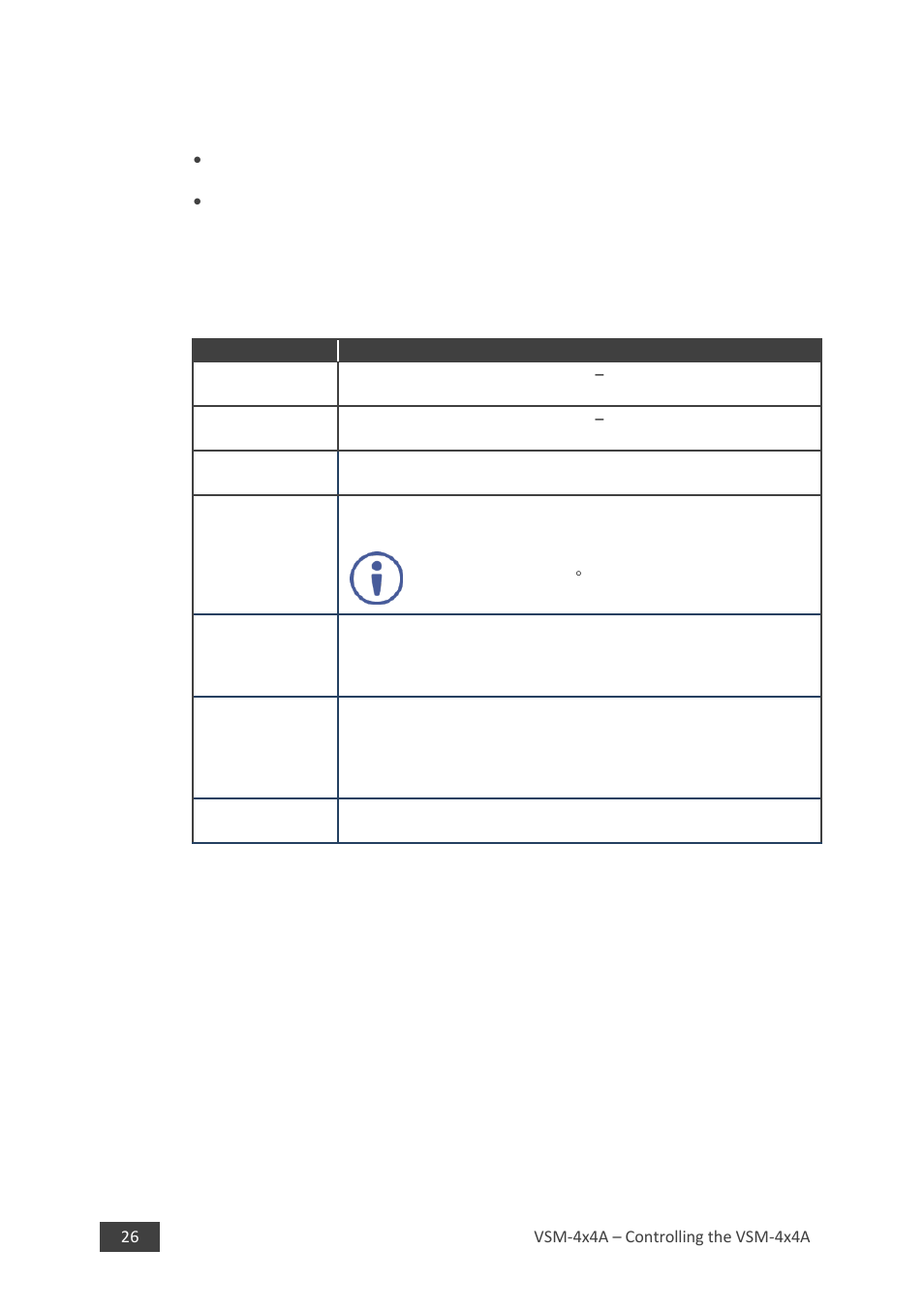 1 configuring the operation mode (mode menu), N 6.2.1, Ion 6.2.1 | Kramer 4 x 4 Seamless AV Matrix Switcher/Multi-Scaler User Manual | Page 33 / 117
