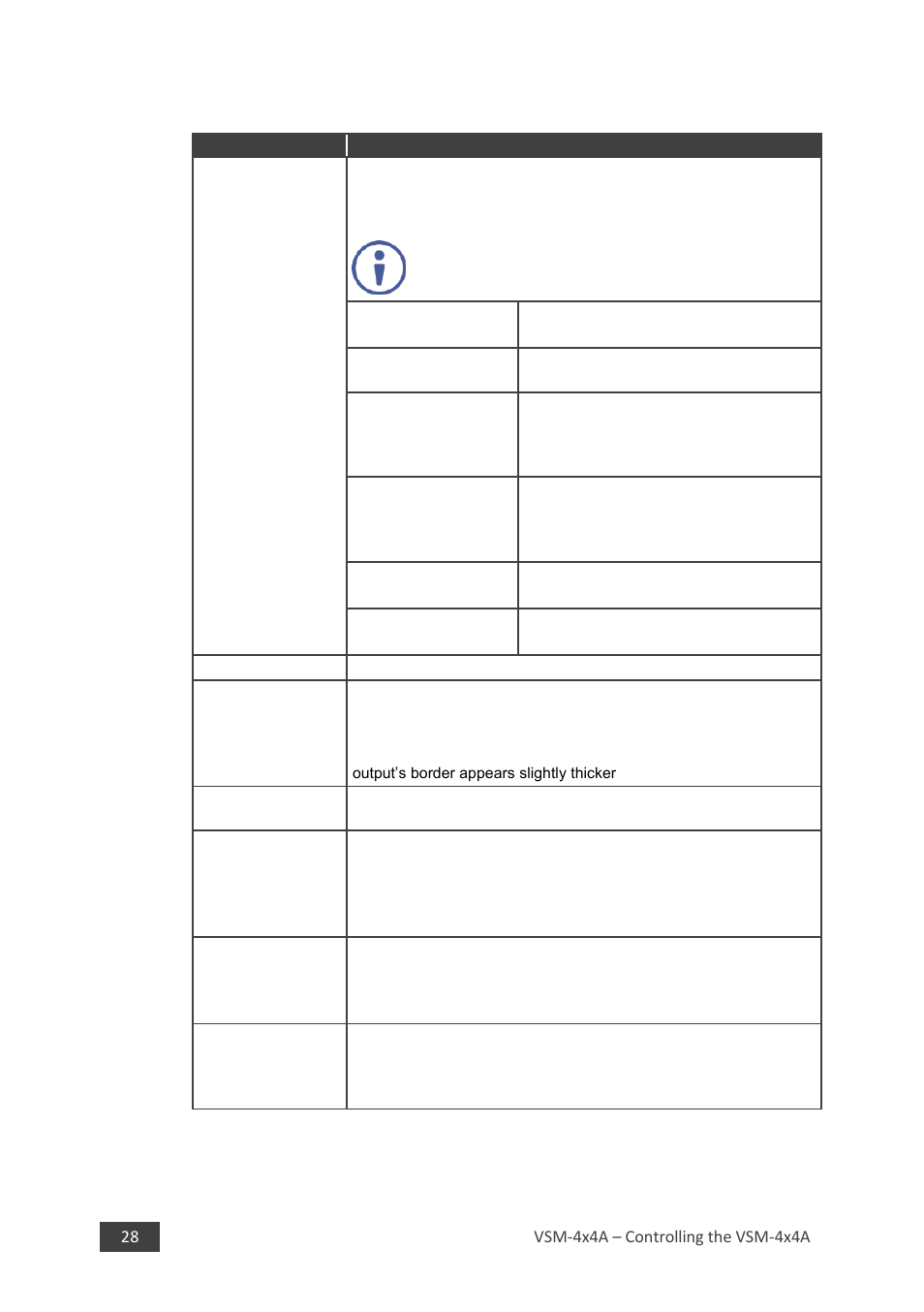 3 configuring output parameters (output menu) | Kramer 4 x 4 Seamless AV Matrix Switcher/Multi-Scaler User Manual | Page 35 / 117