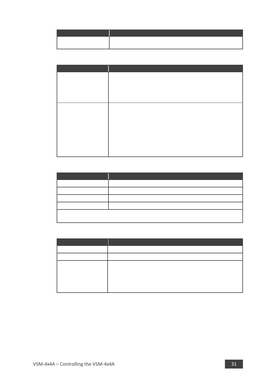 8 configuring analog audio level (volume menu), 9 configuring ethernet parameters (ethernet menu) | Kramer 4 x 4 Seamless AV Matrix Switcher/Multi-Scaler User Manual | Page 38 / 117