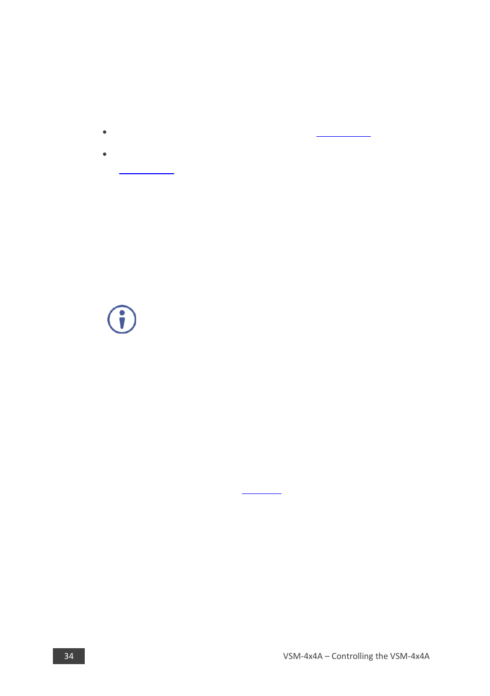 4 operating the vsm-4x4a via ethernet, 1 connecting the ethernet port directly to a pc, Operating the vsm-4x4a via ethernet | Ion 6.4 | Kramer 4 x 4 Seamless AV Matrix Switcher/Multi-Scaler User Manual | Page 41 / 117