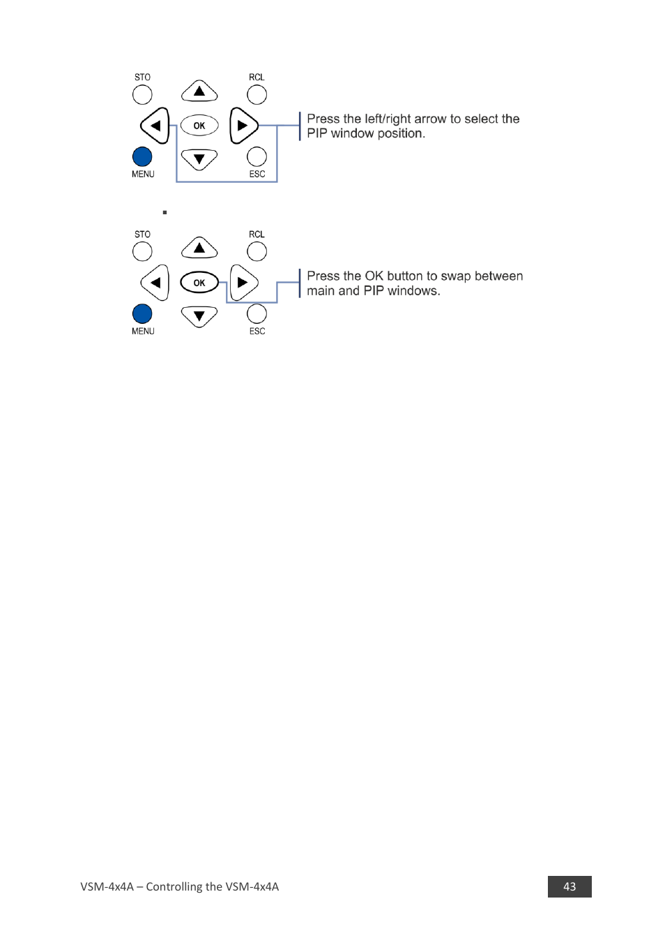 Kramer 4 x 4 Seamless AV Matrix Switcher/Multi-Scaler User Manual | Page 50 / 117