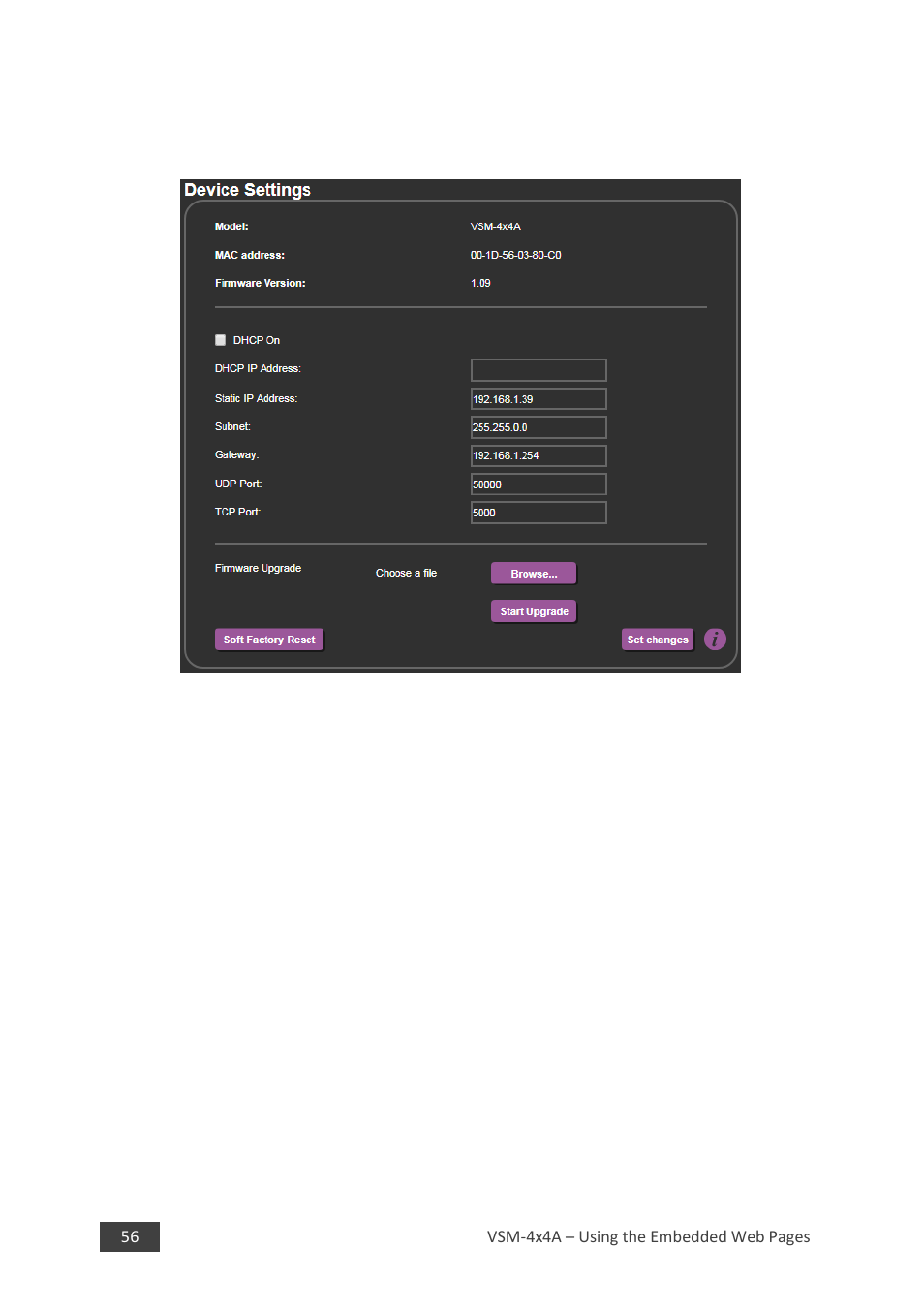 Kramer 4 x 4 Seamless AV Matrix Switcher/Multi-Scaler User Manual | Page 63 / 117