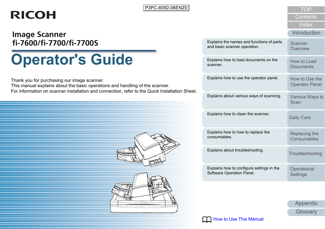 Fujitsu Ricoh Fujitsu fi-7700 Document Scanner User Manual | 238 pages