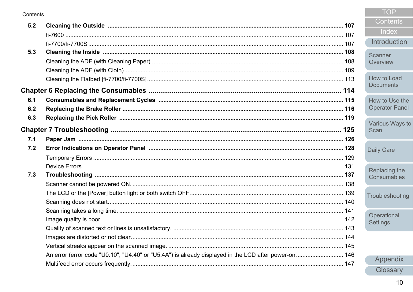 Fujitsu Ricoh Fujitsu fi-7700 Document Scanner User Manual | Page 10 / 238