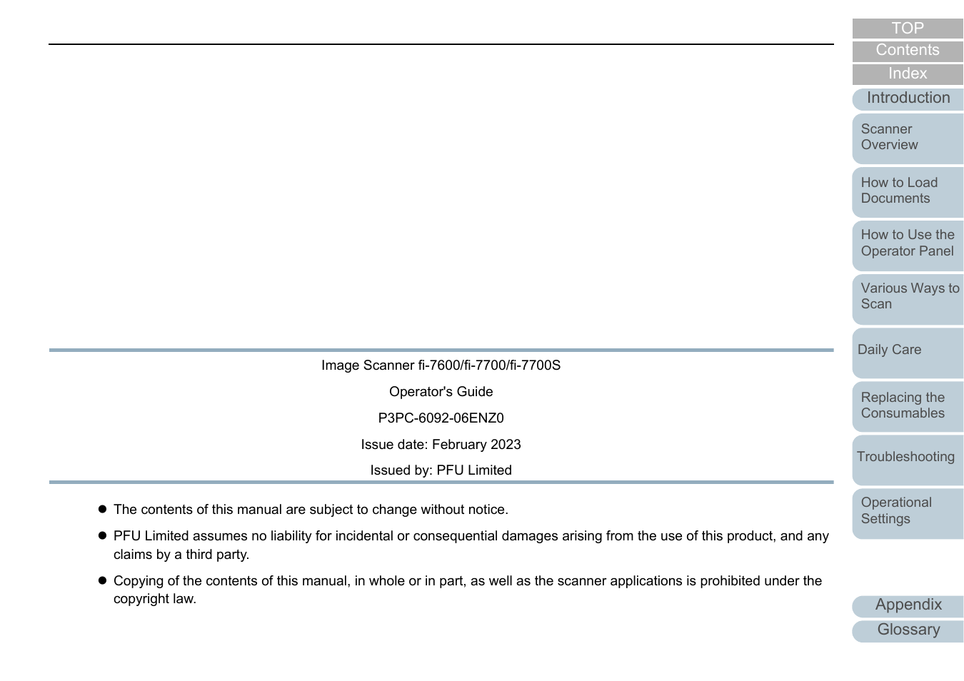 Fujitsu Ricoh Fujitsu fi-7700 Document Scanner User Manual | Page 238 / 238
