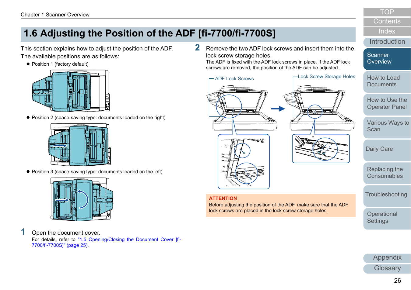 Fujitsu Ricoh Fujitsu fi-7700 Document Scanner User Manual | Page 26 / 238