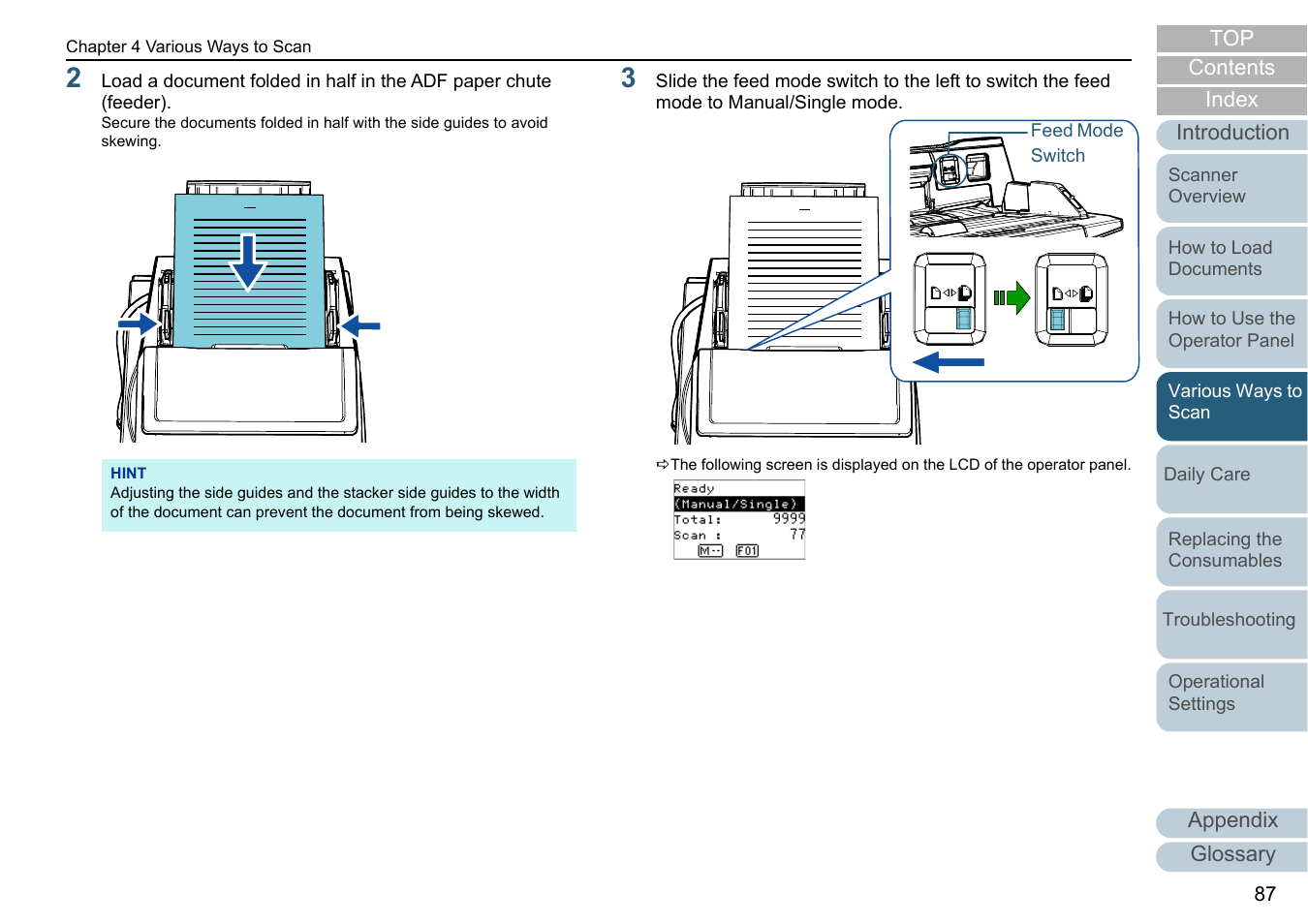 Fujitsu Ricoh Fujitsu fi-7700 Document Scanner User Manual | Page 87 / 238