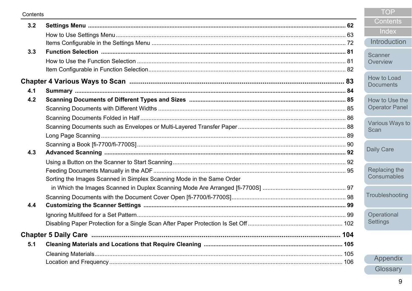 Fujitsu Ricoh Fujitsu fi-7700 Document Scanner User Manual | Page 9 / 238