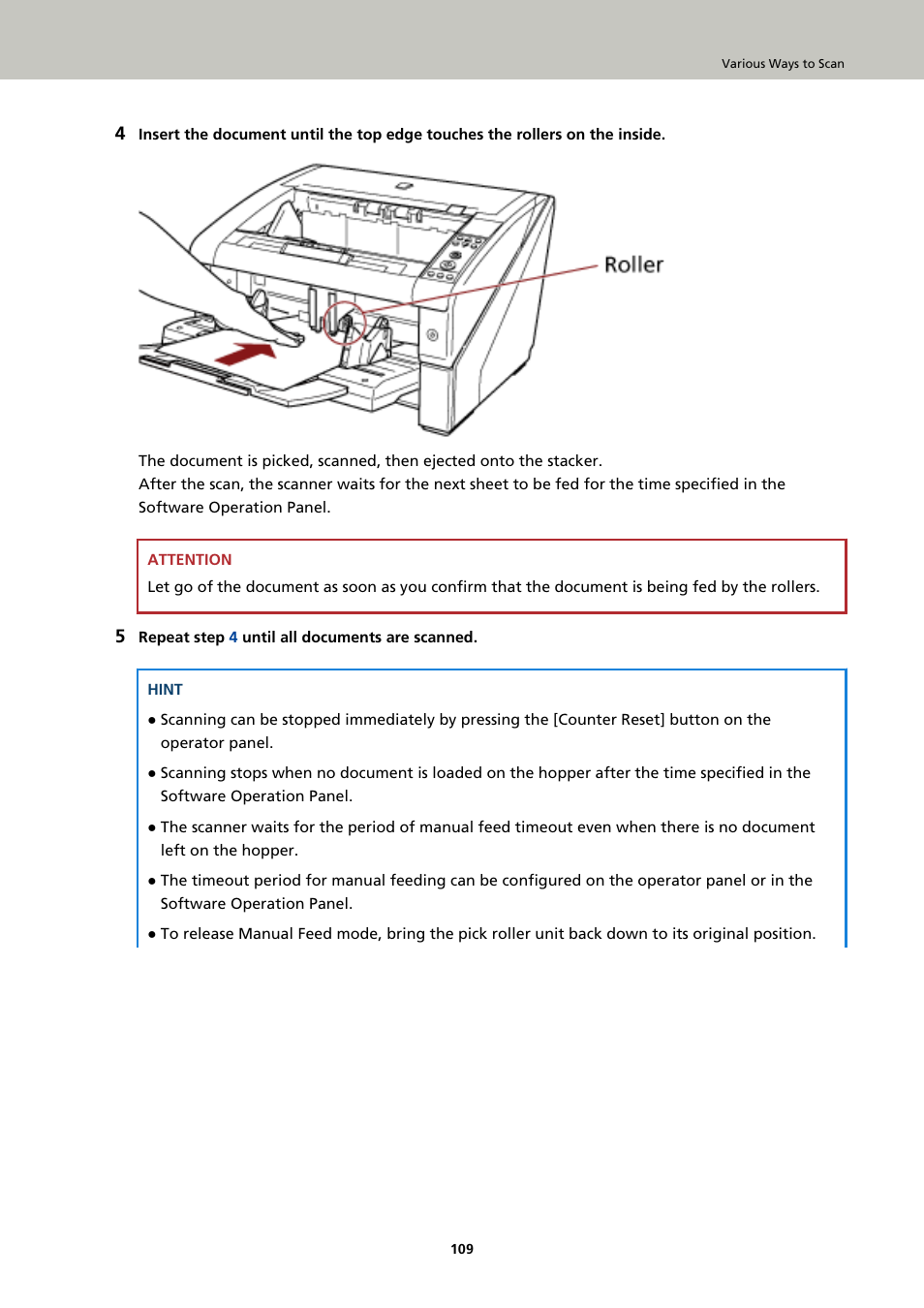 Fujitsu Ricoh Fujitsu fi-7900 Image Scanner User Manual | Page 109 / 291