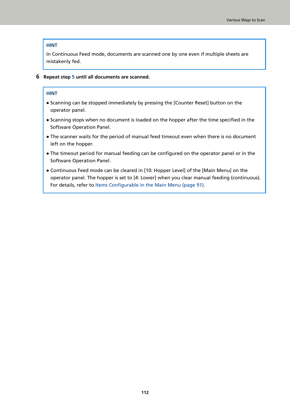 Fujitsu Ricoh Fujitsu fi-7900 Image Scanner User Manual | Page 112 / 291