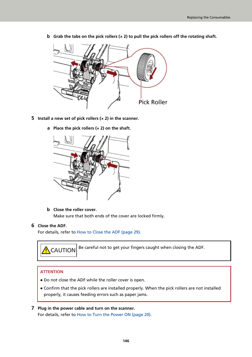 Caution | Fujitsu Ricoh Fujitsu fi-7900 Image Scanner User Manual | Page 146 / 291