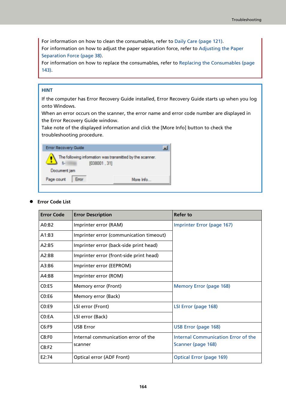 Fujitsu Ricoh Fujitsu fi-7900 Image Scanner User Manual | Page 164 / 291