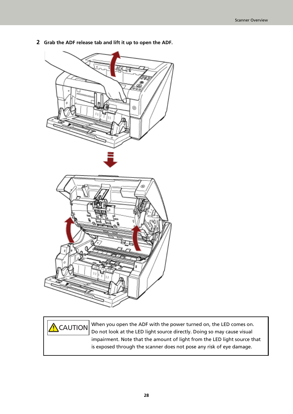 Caution | Fujitsu Ricoh Fujitsu fi-7900 Image Scanner User Manual | Page 28 / 291