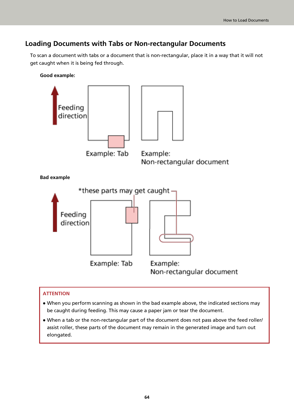 Loading documents with | Fujitsu Ricoh Fujitsu fi-7900 Image Scanner User Manual | Page 64 / 291