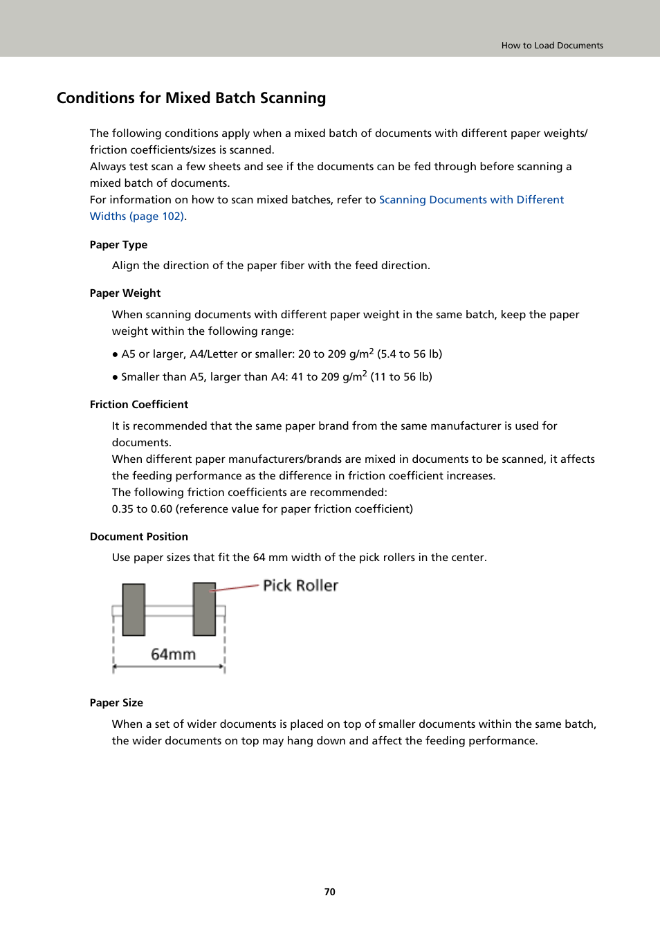 Conditions for mixed batch scanning | Fujitsu Ricoh Fujitsu fi-7900 Image Scanner User Manual | Page 70 / 291
