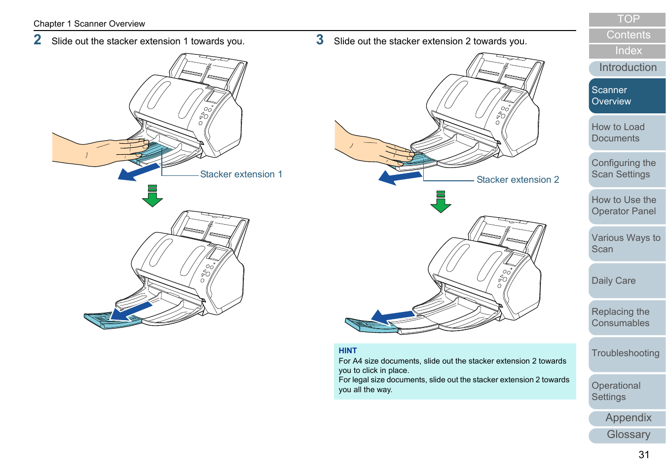 Fujitsu Ricoh Fujitsu fi-7280 Color Duplex Document Scanner User Manual | Page 31 / 229