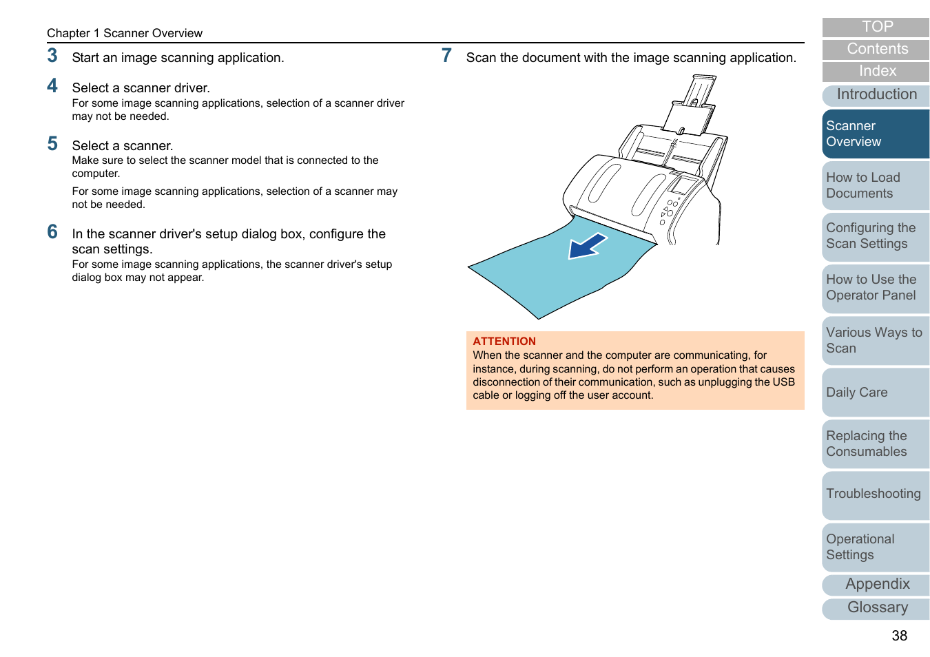 Fujitsu Ricoh Fujitsu fi-7280 Color Duplex Document Scanner User Manual | Page 38 / 229