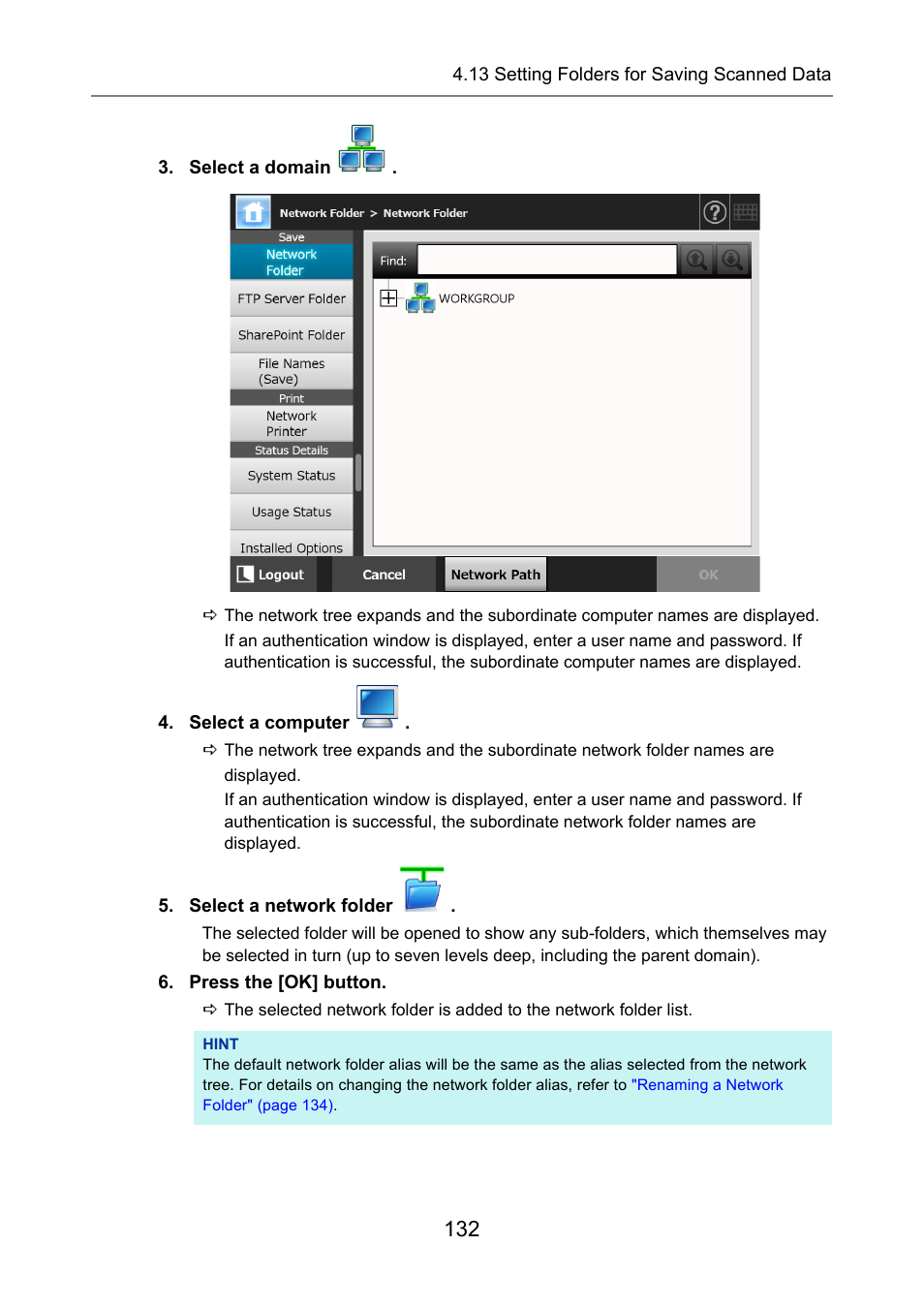 Fujitsu Ricoh Fujitsu N7100E Network Image Scanner User Manual | Page 132 / 482