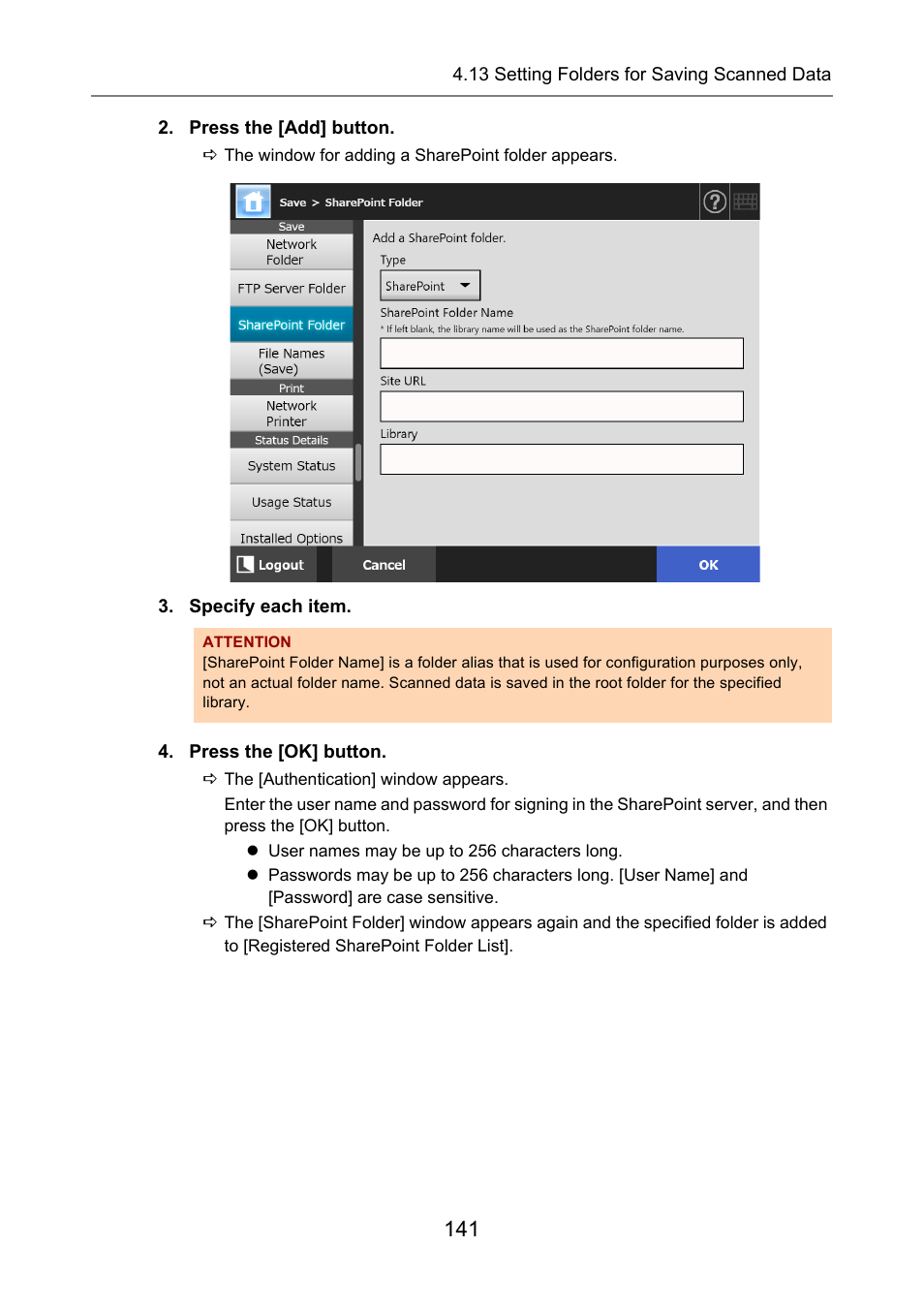 Fujitsu Ricoh Fujitsu N7100E Network Image Scanner User Manual | Page 141 / 482